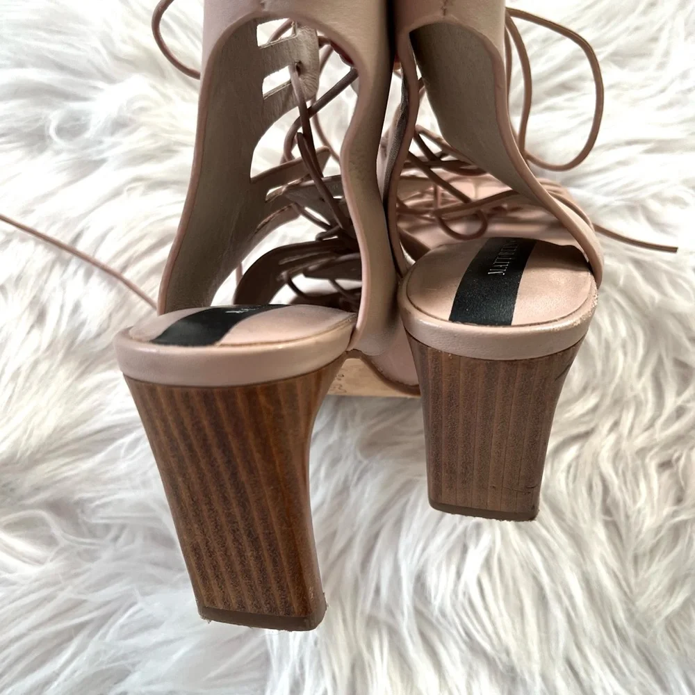 MATT BERNSON•miro leather lace up heel sandals 8M EUC - Picture 10 of 12